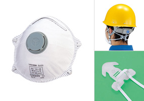 排気弁付き使い捨て式防じんマスク サイドバンドタイプ 3400-B